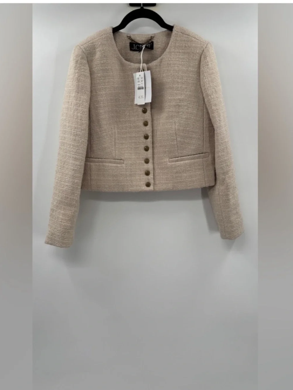 J.Crew Bridgette lady jacket in tweed in Natural - Picture 3 of 6
